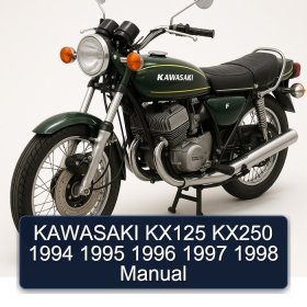 KAWASAKI KX125 KX250 1994 1995 1996 1997 1998 Manual