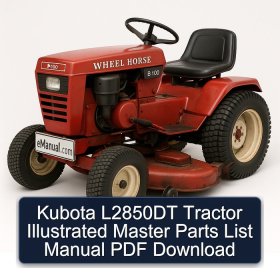 Kubota L2850DT Tractor Illustrated Master Parts List Manual PDF Download