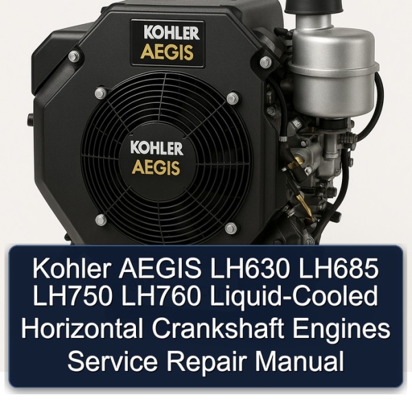 Kohler AEGIS LH630 LH685 LH750 LH760 Liquid-Cooled Horizontal Crankshaft Engines Service Repair Manual