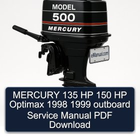 MERCURY 135 HP 150 HP Optimax 1998 1999 outboard Service Manual PDF Download