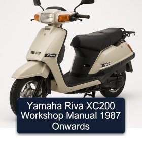 Yamaha Riva XC200 Workshop Manual 1987 Onwards