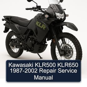 Kawasaki KLR500 KLR650 1987-2002 Repair Service Manual