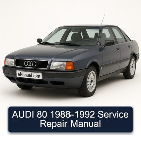 AUDI 80 1988-1992 Service Repair Manual