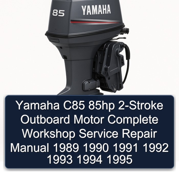 Yamaha C85 85hp 2-Stroke Outboard Motor Complete Workshop Service Repair Manual 1989 1990 1991 1992 1993 1994 1995