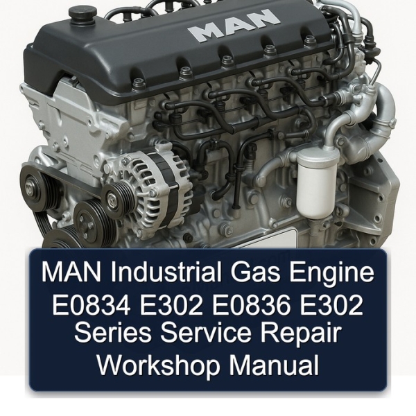 MAN Industrial Gas Engine E0834 E302 E0836 E302 Series Service Repair Workshop Manual