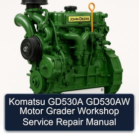 Komatsu GD530A GD530AW Motor Grader Workshop Service Repair Manual
