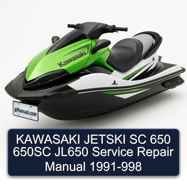 KAWASAKI JETSKI SC 650 650SC JL650 Service Repair Manual 1991-998