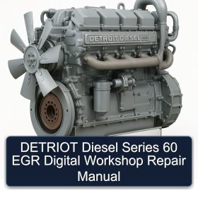 DETRIOT Diesel Series 60 EGR Digital Workshop Repair Manual