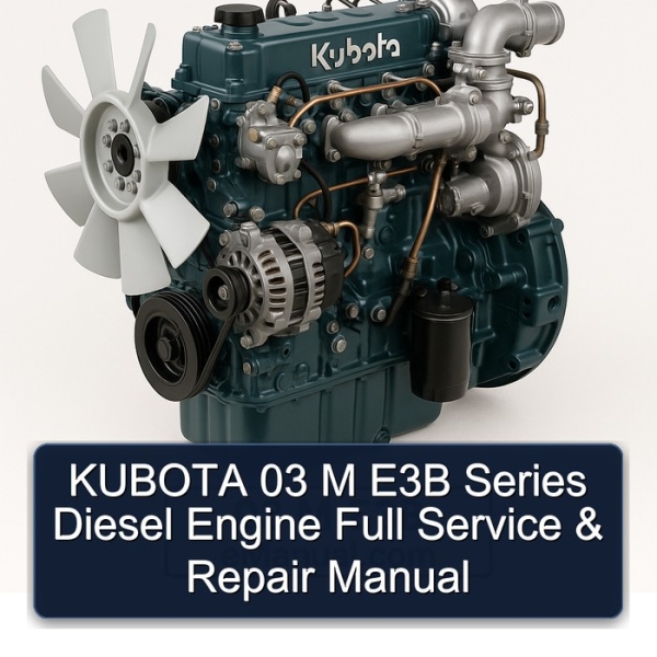 KUBOTA 03 M E3B Series Diesel Engine Full Service & Repair Manual