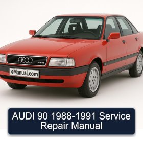 AUDI 90 1988-1991 Service Repair Manual
