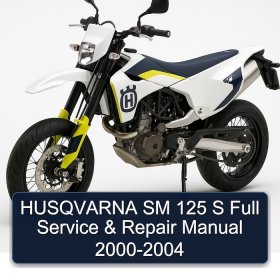HUSQVARNA SM 125 S Full Service & Repair Manual 2000-2004