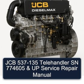 JCB 537-135 Telehandler SN 774605 & UP Service Repair Manual