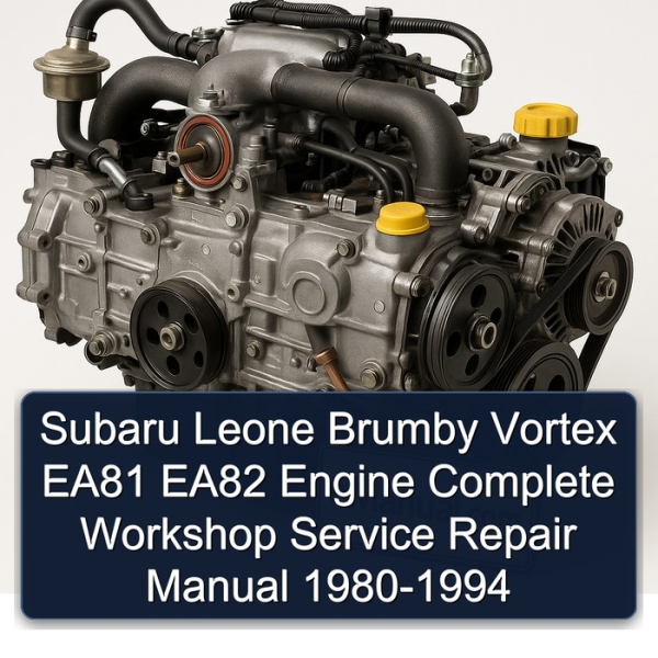 Subaru Leone Brumby Vortex EA81 EA82 Engine Complete Workshop Service Repair Manual 1980-1994