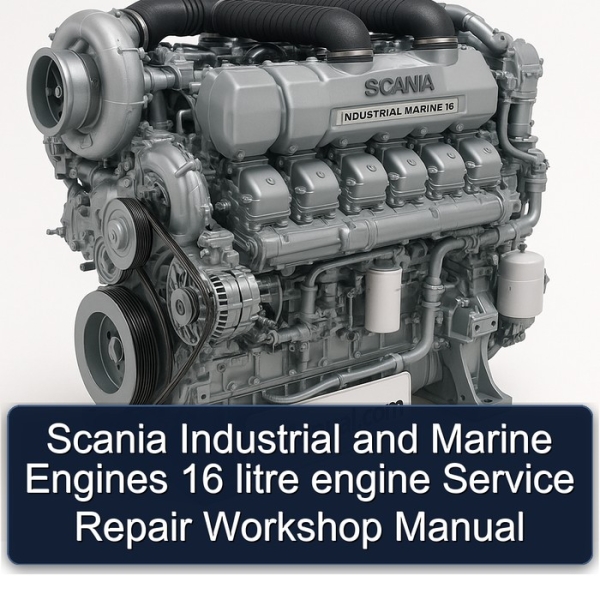 Scania Industrial and Marine Engines 16 litre engine Service Repair Workshop Manual