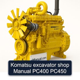 Komatsu excavator shop Manual PC400 PC450