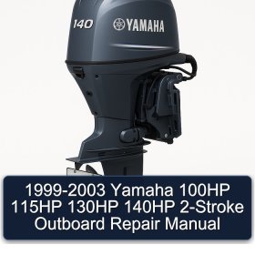 1999-2003 Yamaha 100HP 115HP 130HP 140HP 2-Stroke Outboard Repair Manual