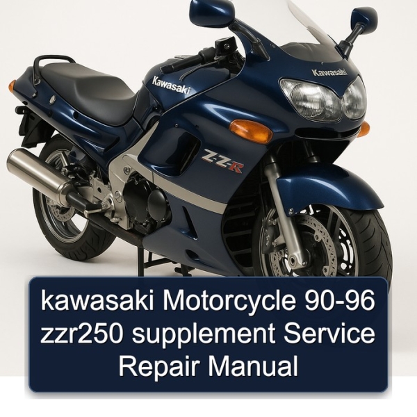 kawasaki Motorcycle 90-96 zzr250 supplement Service Repair Manual