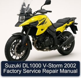 Suzuki DL1000 V-Storm 2002 Factory Service Repair Manual