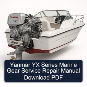 Yanmar YX Series Marine Gear Service Repair Manual Download PDF