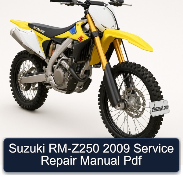 Suzuki RM-Z250 2009 Service Repair Manual Pdf