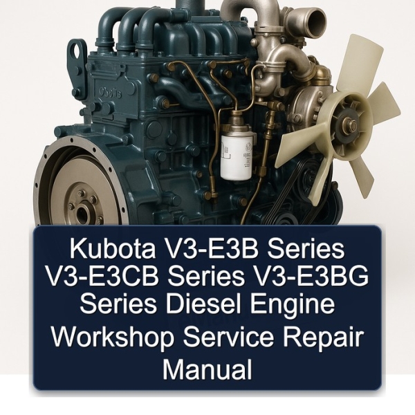 Kubota V3-E3B Series V3-E3CB Series V3-E3BG Series Diesel Engine Workshop Service Repair Manual