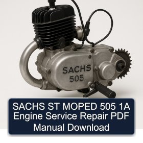 SACHS ST MOPED 505 1A Engine Service Repair PDF Manual Download