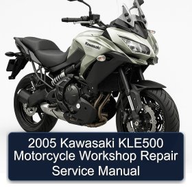 2005 Kawasaki KLE500 Motorcycle Workshop Repair Service Manual