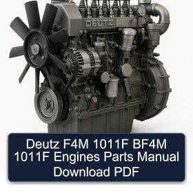 Deutz F4M 1011F BF4M 1011F Engines Parts Manual Download PDF