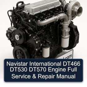 Navistar International DT466 DT530 DT570 Engine Full Service & Repair Manual