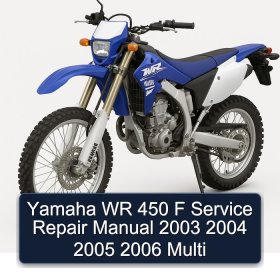 Yamaha WR 450 F Service Repair Manual 2003 2004 2005 2006 Multi