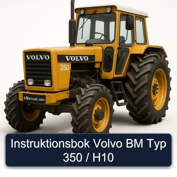 Instruktionsbok Volvo BM Typ 350 / H10