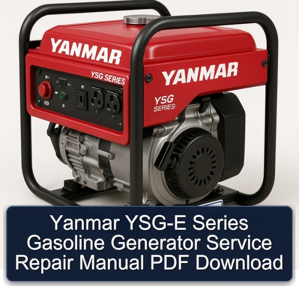 Yanmar YSG-E Series Gasoline Generator Service Repair Manual PDF Download