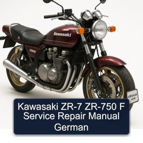 Kawasaki ZR-7 ZR-750 F Service Repair Manual German