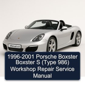1996-2001 Porsche Boxster Boxster S (Type 986) Workshop Repair Service Manual
