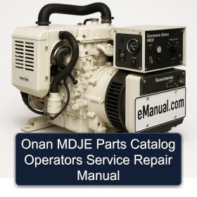Onan MDJE Parts Catalog Operators Service Repair Manual