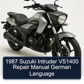 1987 Suzuki Intruder VS1400 Repair Manual German Language
