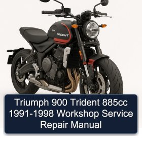 Triumph 900 Trident 885cc 1991-1998 Workshop Service Repair Manual