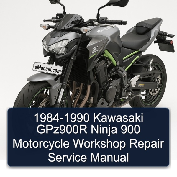 1984-1990 Kawasaki GPz900R Ninja 900 Motorcycle Workshop Repair Service Manual