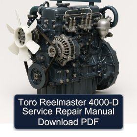 Toro Reelmaster 4000-D Service Repair Manual Download PDF
