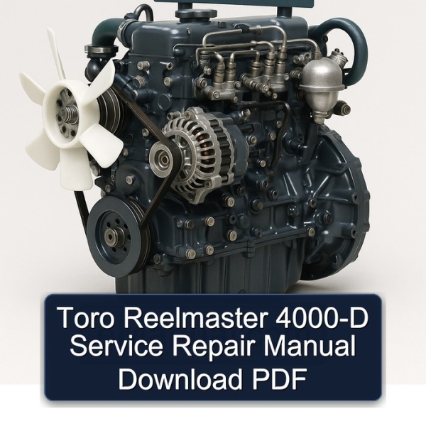 Toro Reelmaster 4000-D Service Repair Manual Download PDF