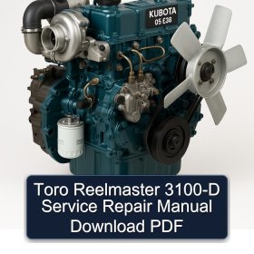 Toro Reelmaster 3100-D Service Repair Manual Download PDF