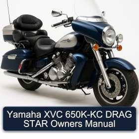 Yamaha XVC 650K-KC DRAG STAR Owners Manual