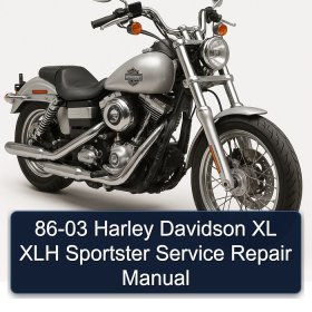 86-03 Harley Davidson XL XLH Sportster Service Repair Manual