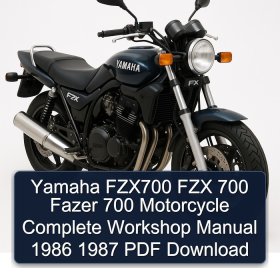 Yamaha FZX700 FZX 700 Fazer 700 Motorcycle Complete Workshop Manual 1986 1987 PDF Download
