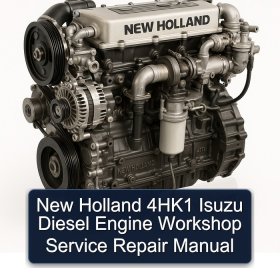 New Holland 4HK1 Isuzu Diesel Engine Workshop Service Repair Manual