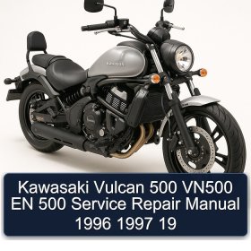 Kawasaki Vulcan 500 VN500 EN 500 Service Repair Manual 1996 1997 19