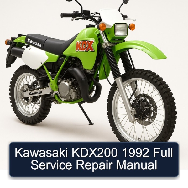 Kawasaki KDX200 1992 Full Service Repair Manual
