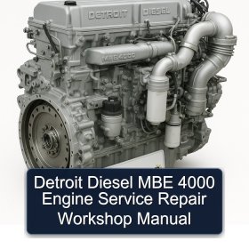 Detroit Diesel MBE 4000 Engine Service Repair Workshop Manual