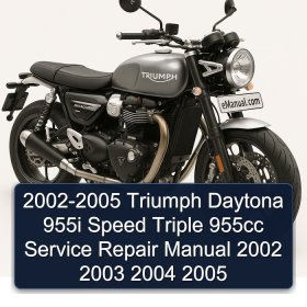 2002-2005 Triumph Daytona 955i Speed Triple 955cc Service Repair Manual 2002 2003 2004 2005