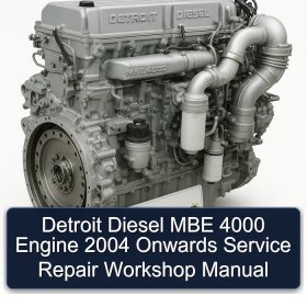 Detroit Diesel MBE 4000 Engine 2004 Onwards Service Repair Workshop Manual